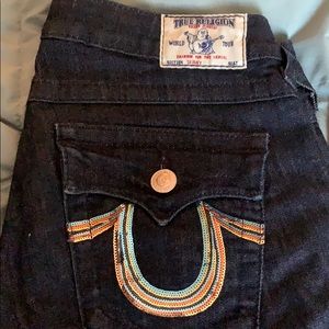 True Religion rainbow jeans